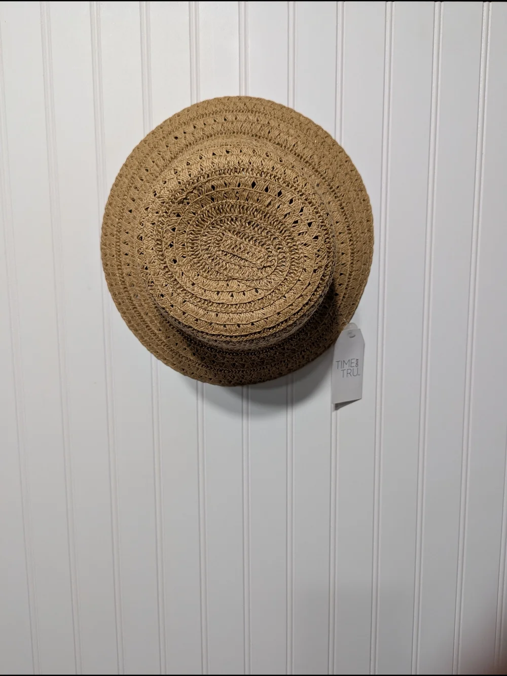 Time and Tru Woven Straw Sun Hat - Tan